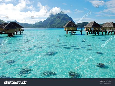 Luxury Resort At Bora Bora Stock Photo 57278332 : Shutterstock