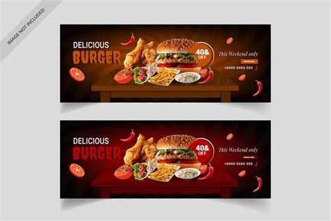 Premium Vector | Special Fast food burger banner design