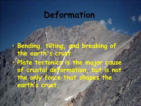 PPT - Deformation of the Crust PowerPoint Presentation - ID:553524