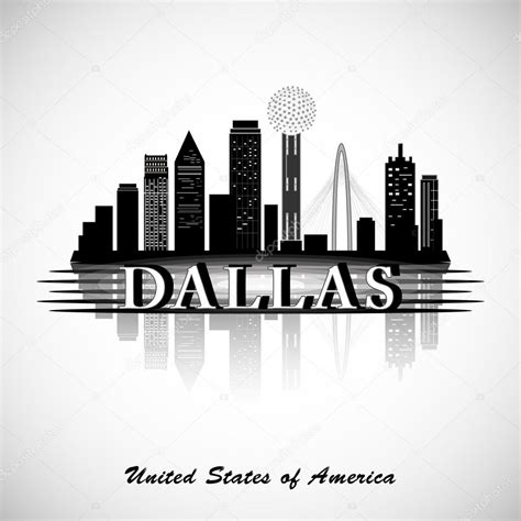 Dallas silhouette. Cities Skyline Stock Vector Image by ©Marisa_ #123521190