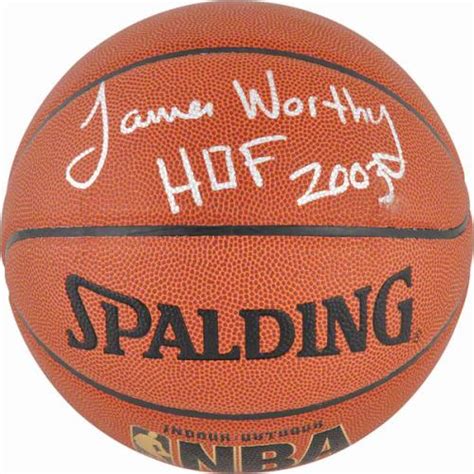 James Worthy autographed Basketball