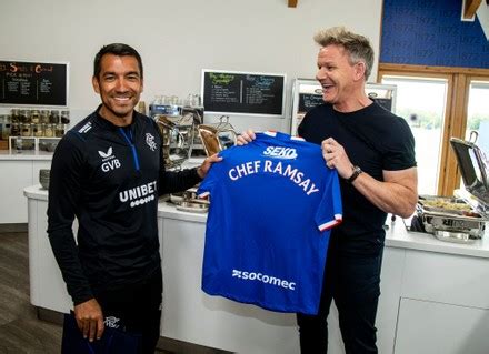 Celebrity Chef Gordon Ramsay Rangers Midfielder Editorial Stock Photo ...