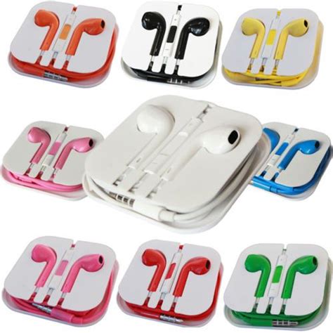 New Apple iPhone 5 5S Headphone Earpods Earbuds Earphones Handsfree ...