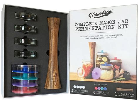 Masontops Complete Mason Jar Fermentation Kit » Gadget Flow