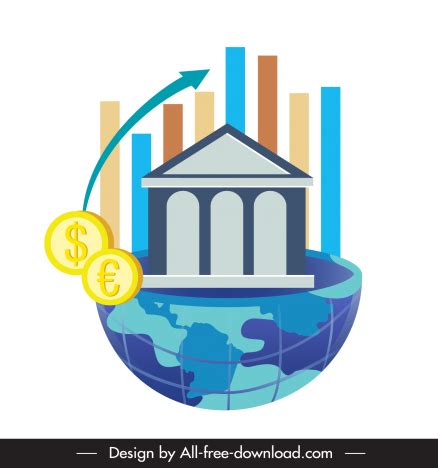 Stock market global trading backdrop globe business symbols sketch vectors stock in format for ...