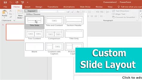 Microsoft Powerpoint Slide Layouts