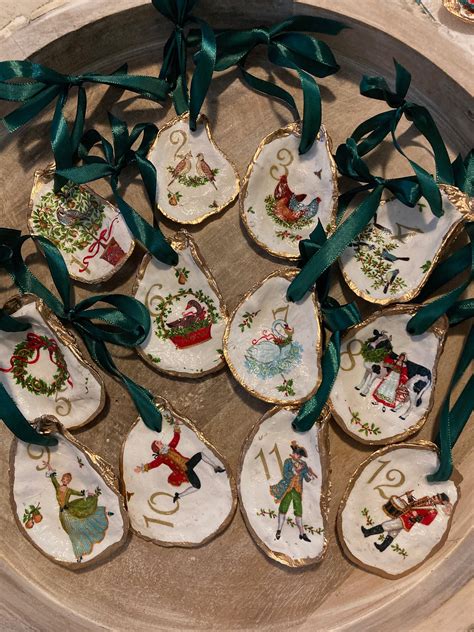 12 Days of Christmas Ornament Set - Etsy UK