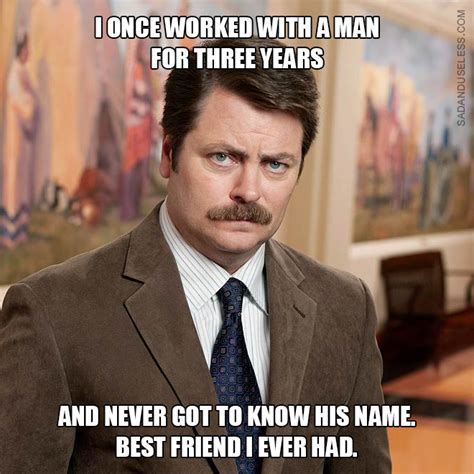 20 Brilliant Ron Swanson Quotes