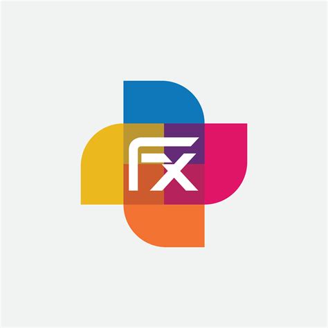 FX letter logo design 6757838 Vector Art at Vecteezy