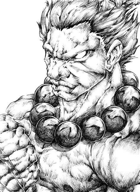 Akuma, master of the fist by BiggCaZ on DeviantArt