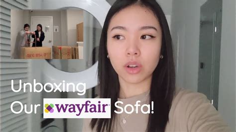 Wayfair Sofa Unboxing + Assembling | VLOG - YouTube
