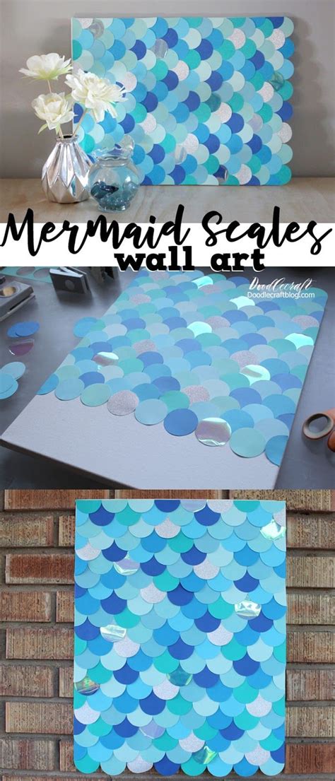 DIY: Mermaid Fish Scales Wall Art Backdrop! | Mermaid party decorations ...