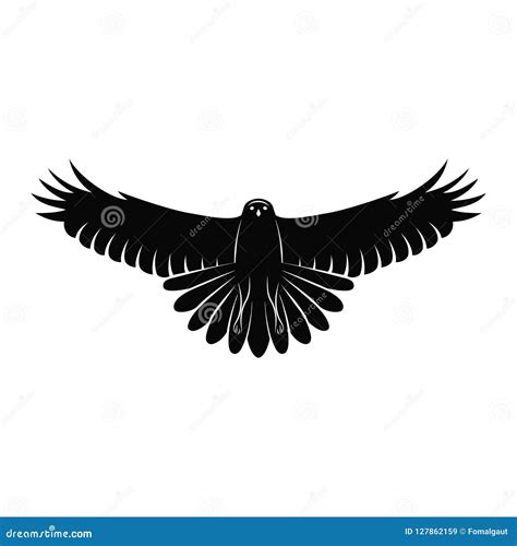 Flying Falcon Logo Template. Eagle Silhouette Vector Design ...