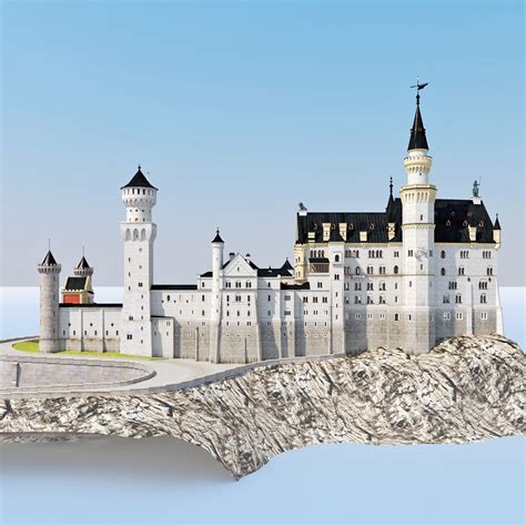 3d neuschwanstein castle germany model