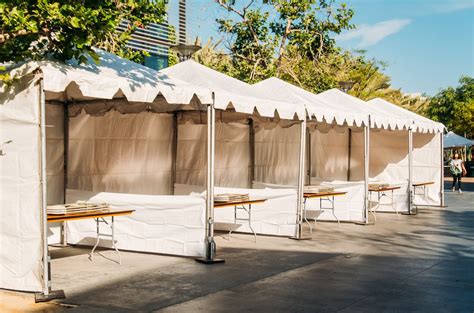 Vendor tents available with full coverage side walls and individual ...