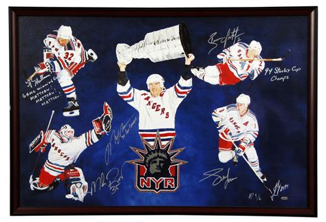 Lot Detail - 1994 New York Rangers Stanley Cup Champions Artist Proof ...