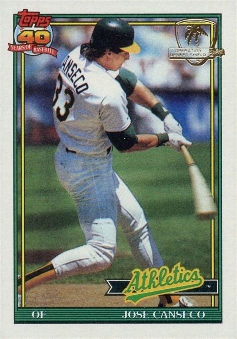 10 Most Valuable Jose Canseco Baseball Cards - Old Sports Cards