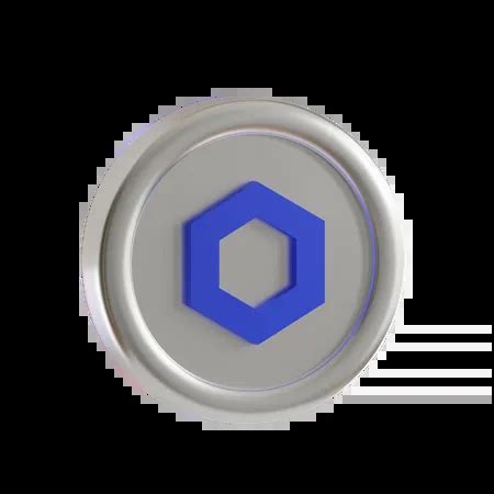 Chainlink Coin 3D Icon download in PNG, OBJ or Blend format