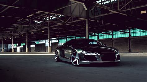 Audi R8 Black side view HD Wallpaper 4K Ultra HD - HD Wallpaper - Wallpapers.net