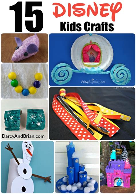 15 Disney Themed Kids Crafts Ideas