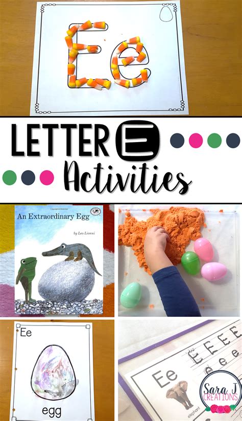 Letter E Activities | Sara J Creations