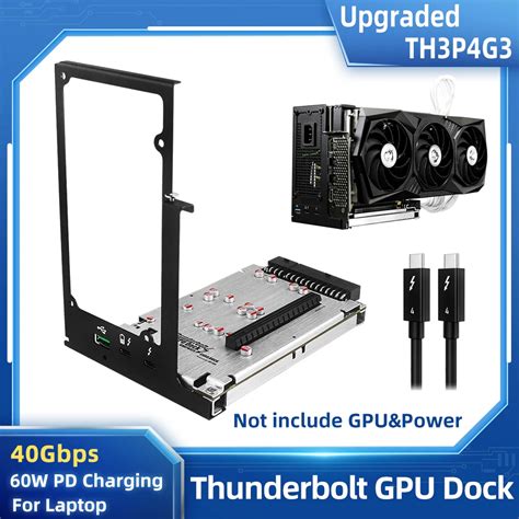 TH3P4G3 Thunderbolt-compatible GPU Dock Laptop to External Graphic Video Card Fit USB4 for ...