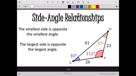 Side - Angle Relationships - YouTube