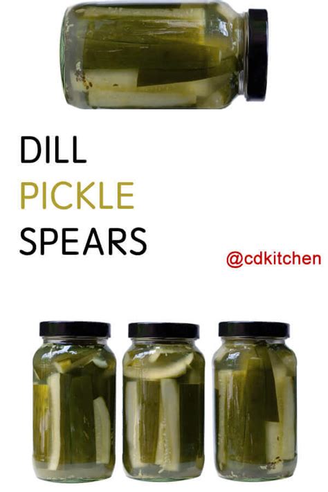 Dill Pickle Spears Recipe | CDKitchen.com