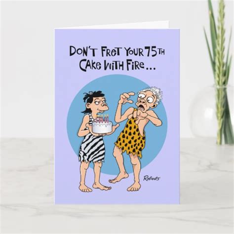 Funny 75th Birthday Card for Men | Zazzle.com