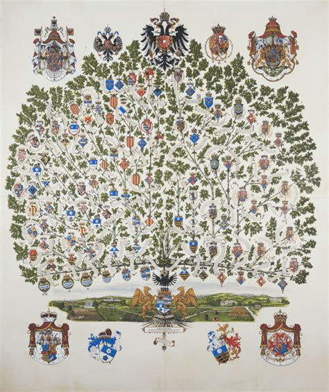 Italian Family tree. 5ft x 4ft on vellum and stretched board - Neil Bromley