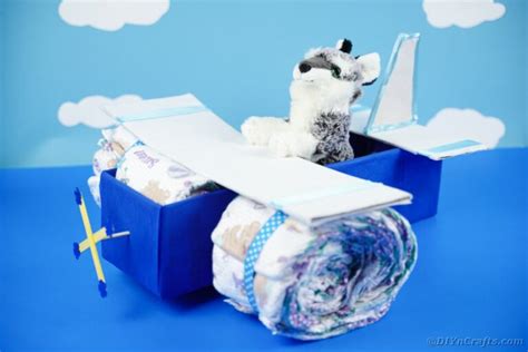 Genius Diaper Cake Airplane Baby Shower Gift - DIY & Crafts