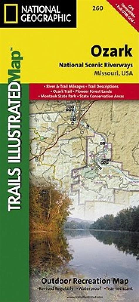 Ozark National Scenic Riverways, Map 260 by National Geographic Maps ...