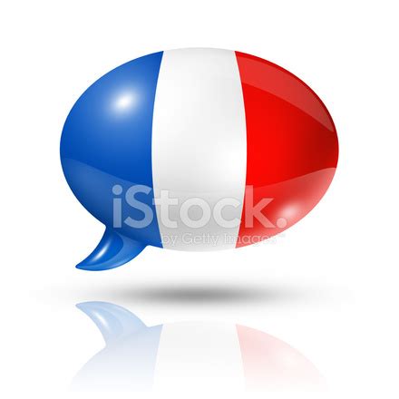 French Flag Speech Bubble Stock Photo | Royalty-Free | FreeImages