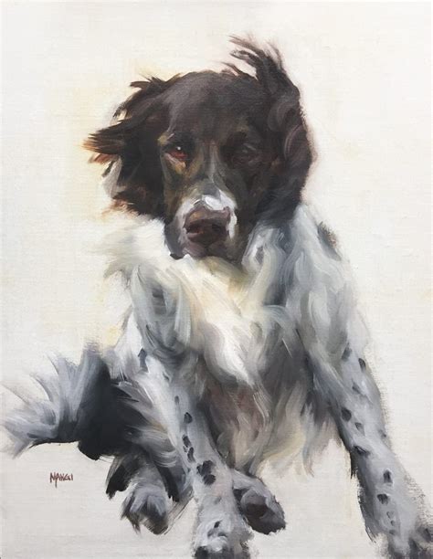 Artist - Johanne Mangi American Painter. Dog Portraits Painting, Animal ...