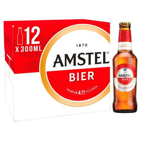 Amstel Lager Beer Bottle 12x300ml | Bestway Wholesale