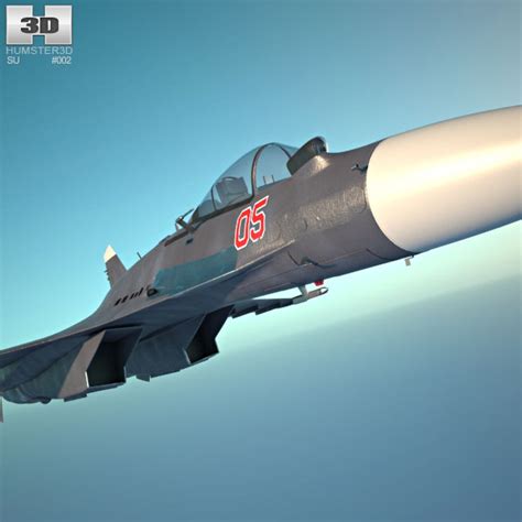 Sukhoi Su-35 3D model - Aircraft on Hum3D