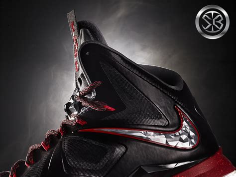 Black and red Nike LeBron basketball shoe, shoes HD wallpaper ...