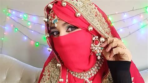 Muslim Bridal series 3/wedding Day Niqab Tutorial/Islamic wedding Ideas ...