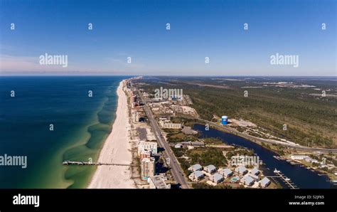 Aerial view of Orange Beach, Alabama Stock Photo - Alamy