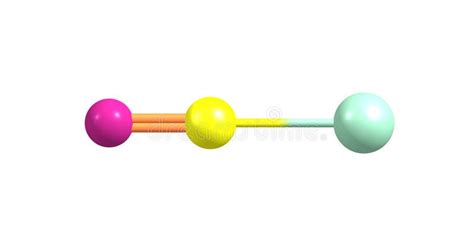 Cyanogen Chloride Molecular Structure Isolated on White Stock Illustration - Illustration of ...