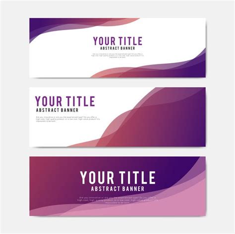 Free Vector | Colorful and abstract banner design templates | Banner ...