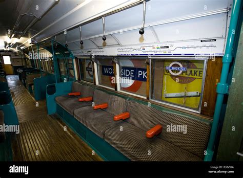 Old London Underground train Stock Photo - Alamy