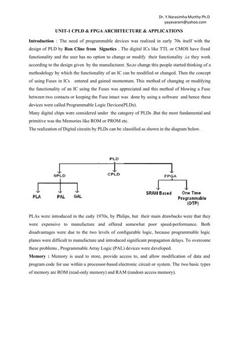 (PDF) UNIT-I : CPLD & FPGA ARCHITECTURES & APPLICATIONS - DOKUMEN.TIPS