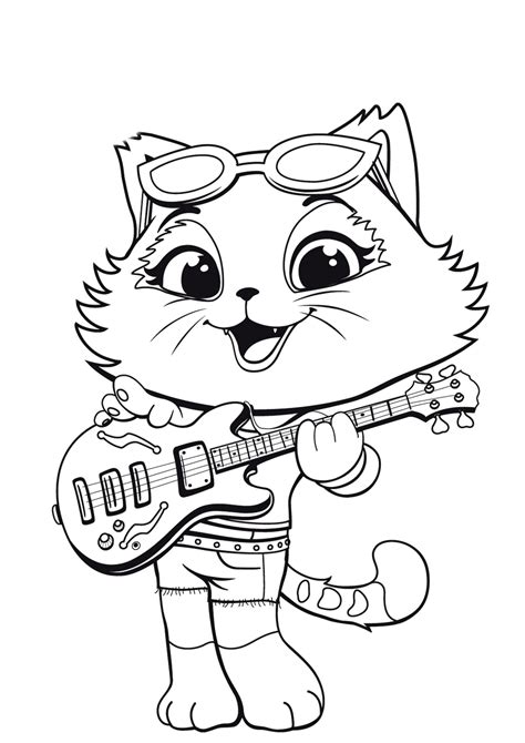 44 Cats Coloring Pages. Printable Coloring Pages for Kids