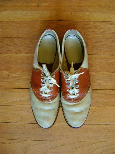 Vintage 1940's-50's Brown and White Saddle by HalseyVolcano