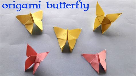 Cara membuat origami kupu-kupu hiasan dinding / how to make origami butterfly for wall hangings ...