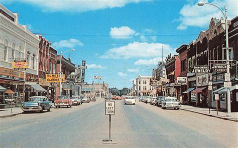 Jamestown ND Street View Storefronts 1950's Old Cars, Postcard, | United States - North Dakota ...