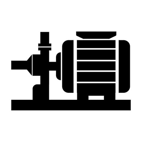 Premium Vector | Water pump machine icon logo vector design template