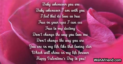 Baby whenever you are , Valentine Poem for Her