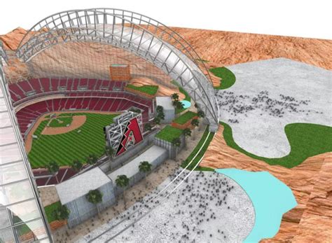 Arizona Diamondbacks stadium images leaked by architectural firm